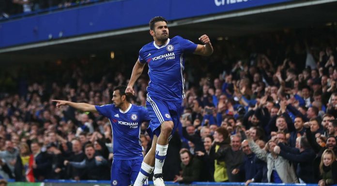 Diego Costa against Middlesbrough