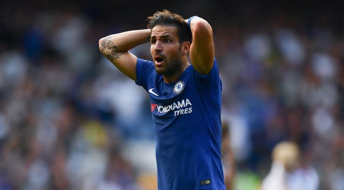 cesc fabregas sent off
