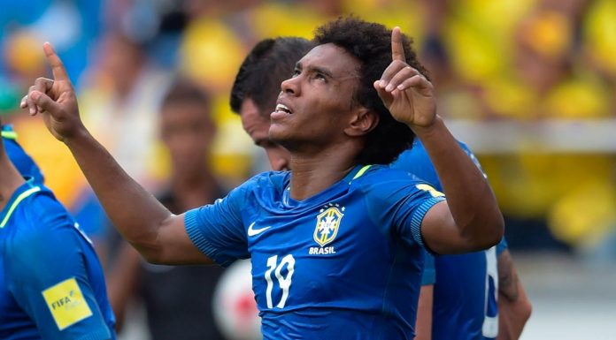 Willian scores for Brazil