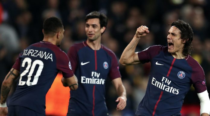 Layvin Kurzawa Javier Pastore Edinson Cavani