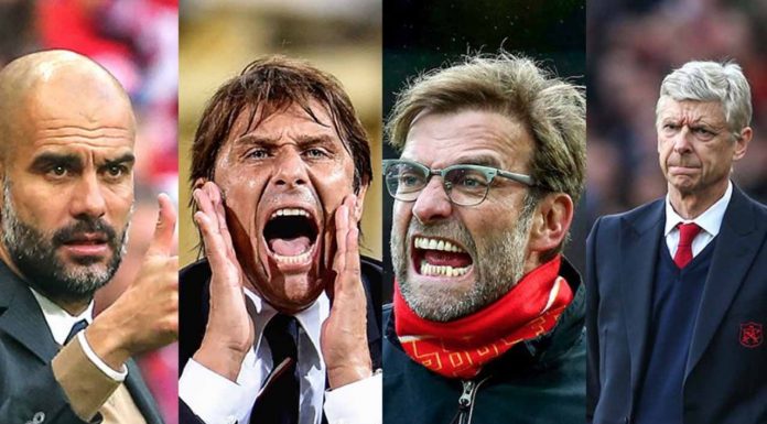 Guardiola Conte Klopp Wenger