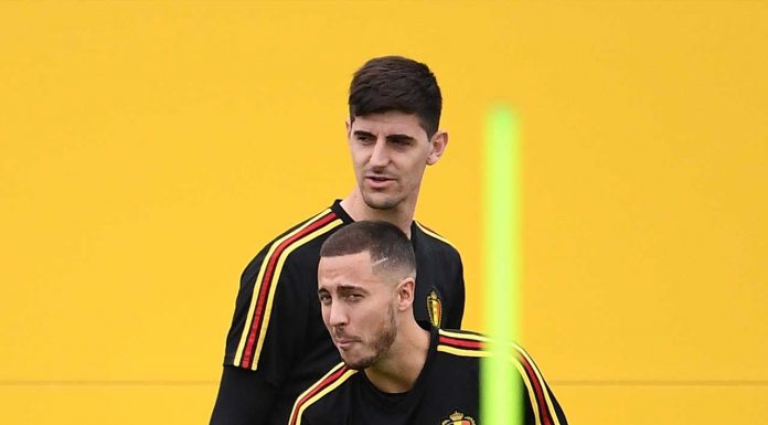 Thibaut Courtois Eden Hazard2