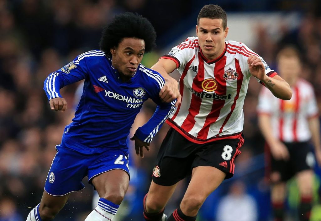 Wilian against Sunderland