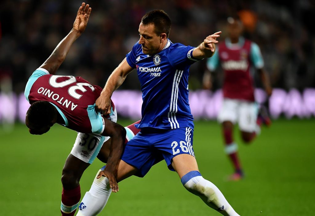 John Terry against West Ham