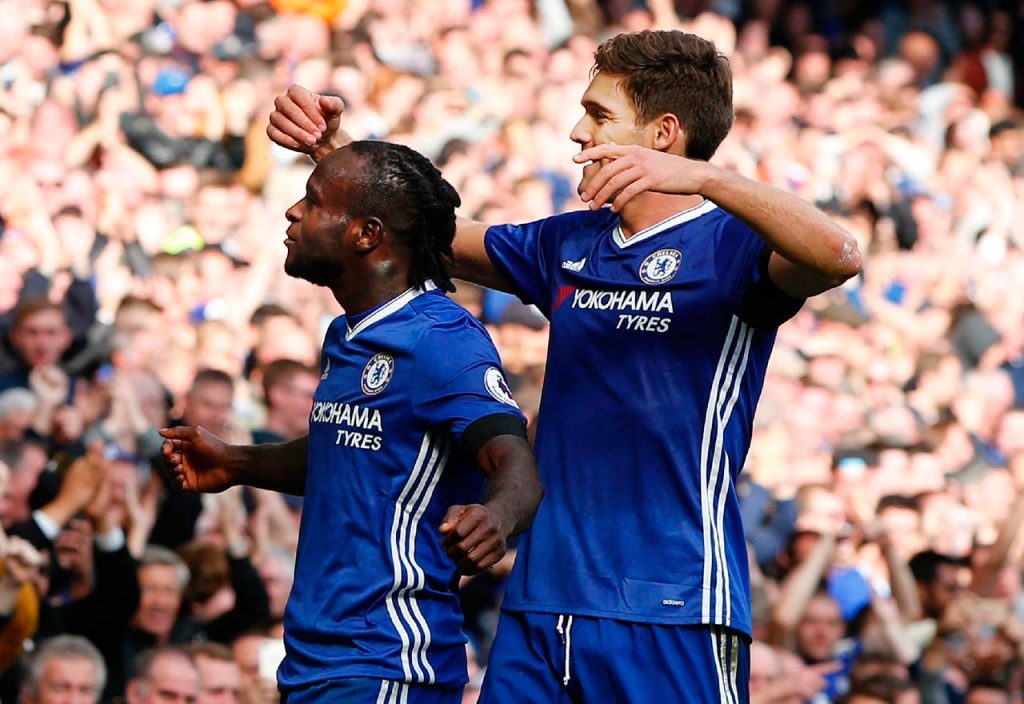Stars Victor Moses and Marcos Alonso