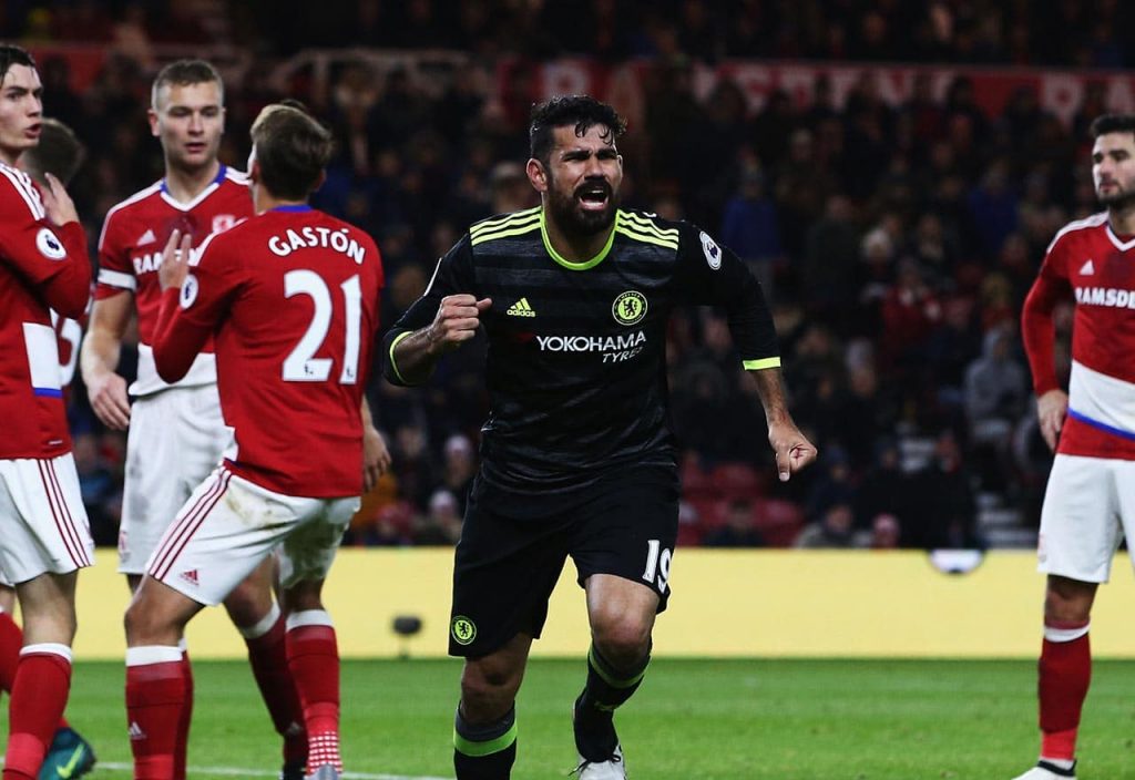 Diego Costa vs Middlesbrough