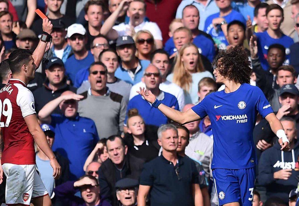 Luiz Red Card