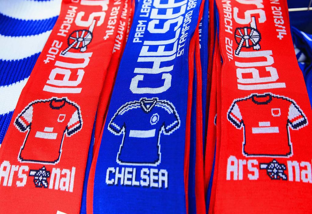 Chelsea V Arsenal scarf