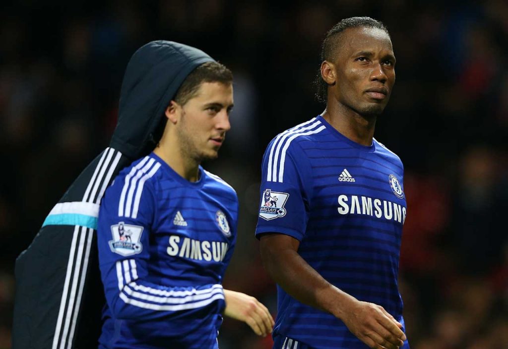 Eden Hazard Didier Drogba 2