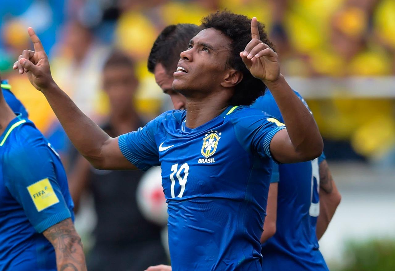 Willian scores for Brazil
