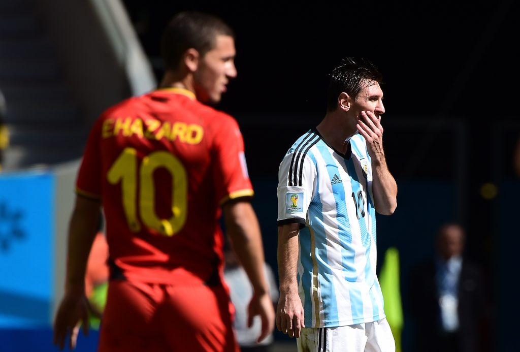 Eden Hazard Lionel Messi
