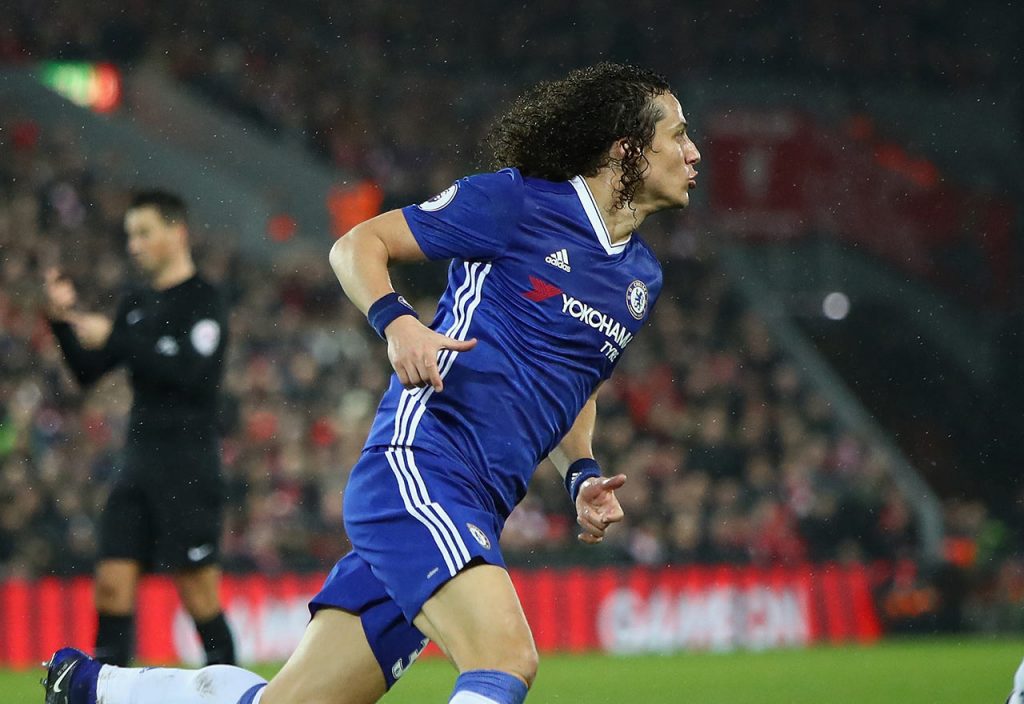 David Luiz Scores At Anfield