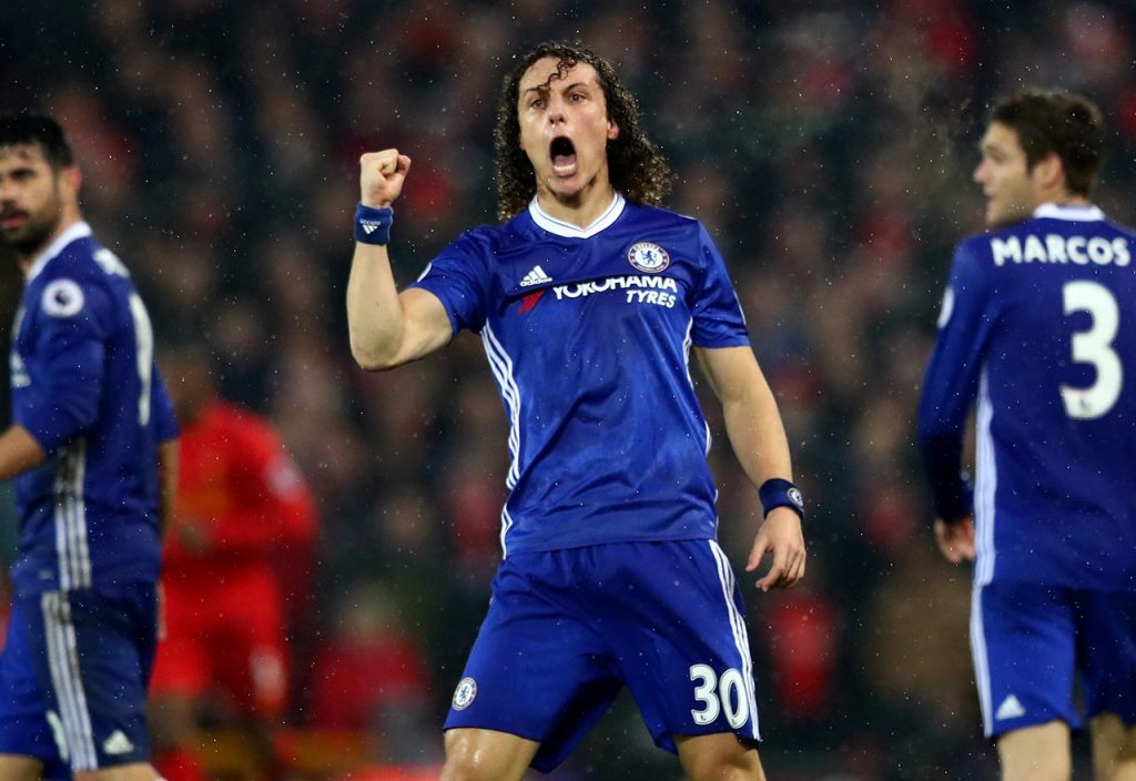 David Luiz Scores At Anfield