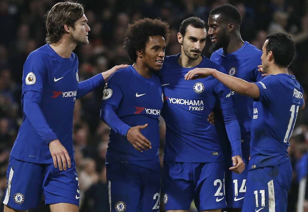 Marcos Alonso, Willian, Davide Zappacosta