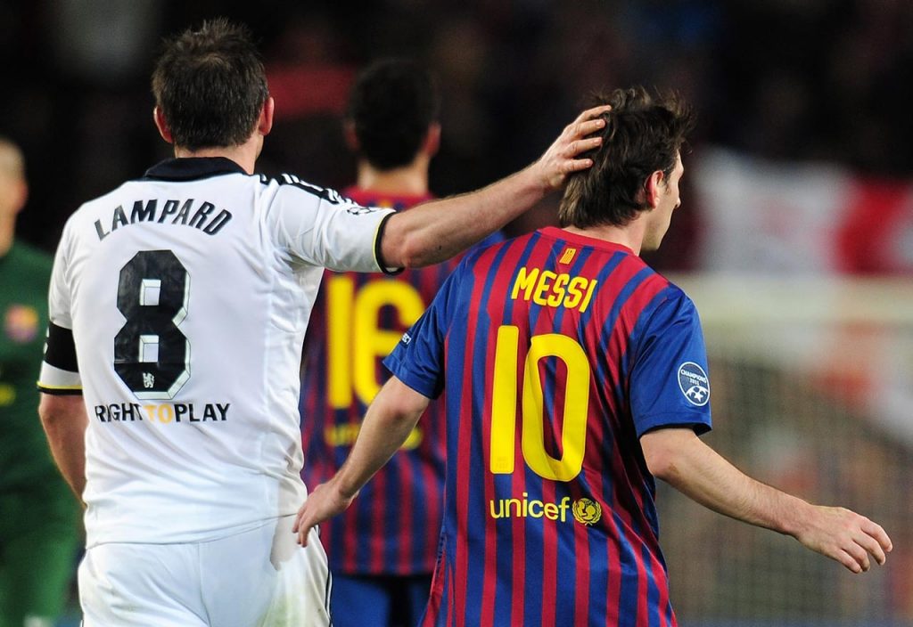 Frank Lampard and Lionel Messi