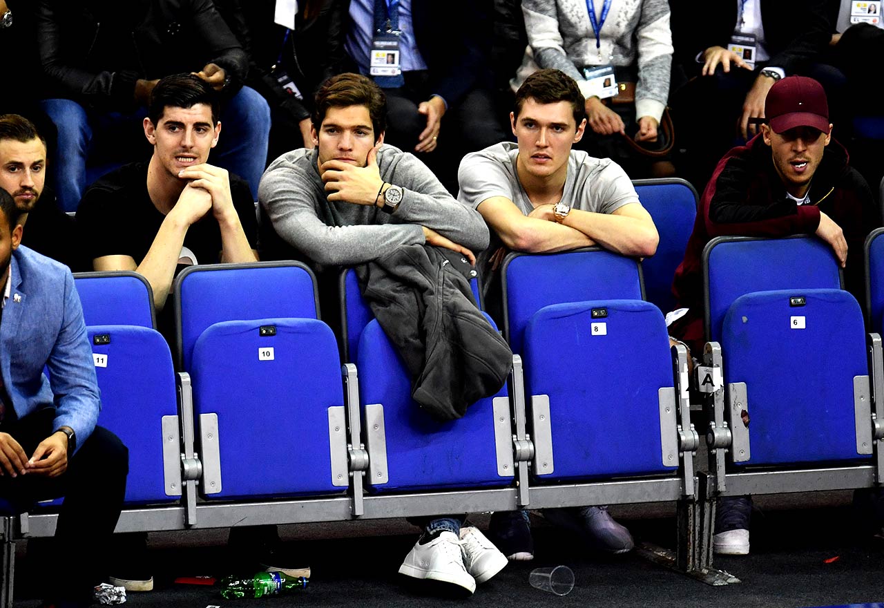 Chelsea stars watching NBA