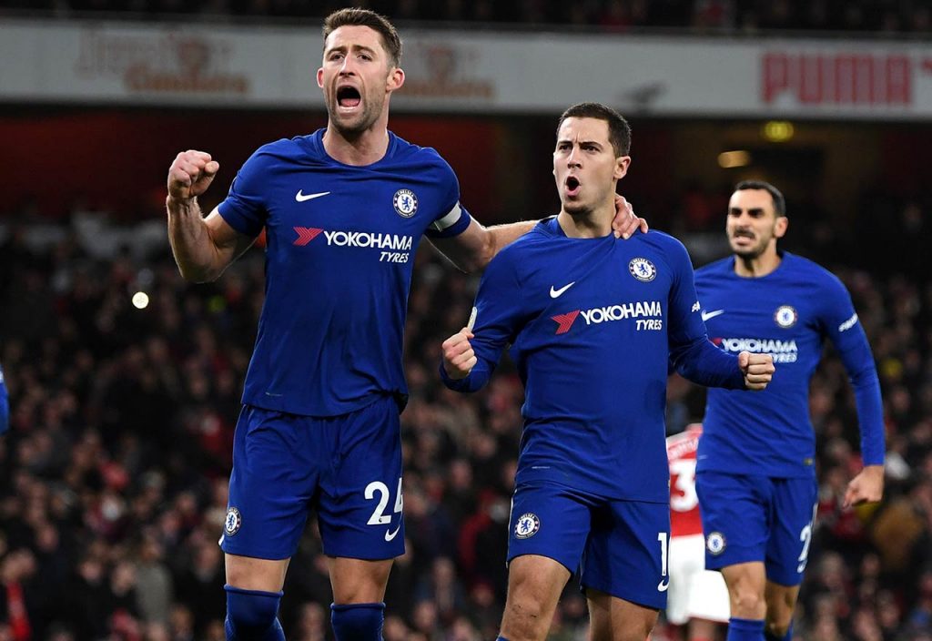 Gary Cahil And Eden Hazard