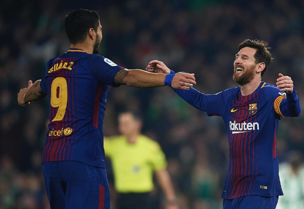 Luis Suarez Lionel Messi