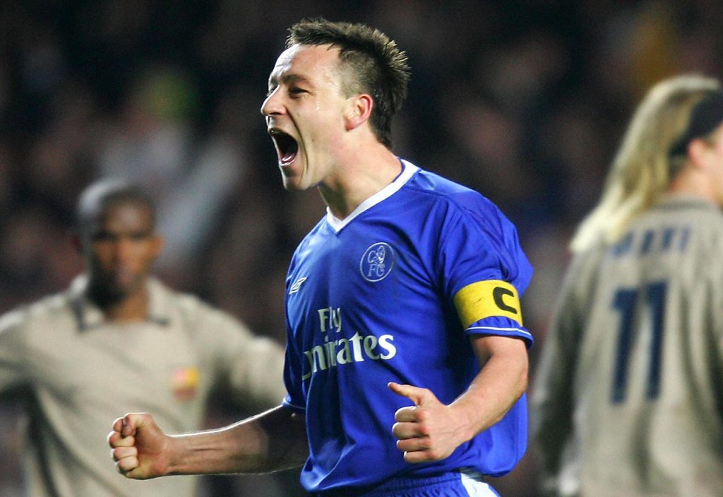 John Terry Celebrating Against Barcelona