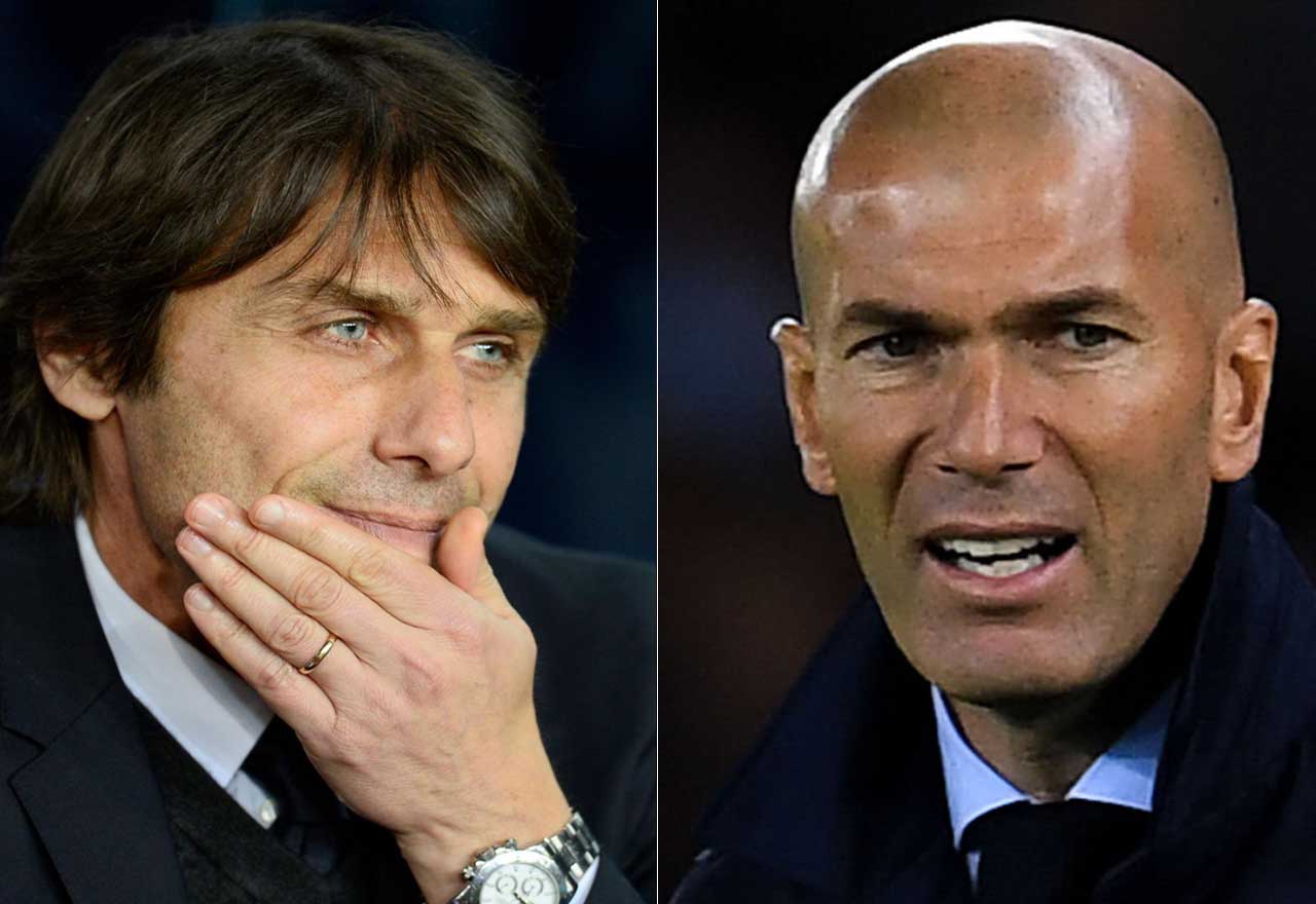 Antonio Conte Zinedine Zidane