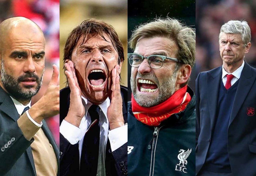 Guardiola Conte Klopp Wenger