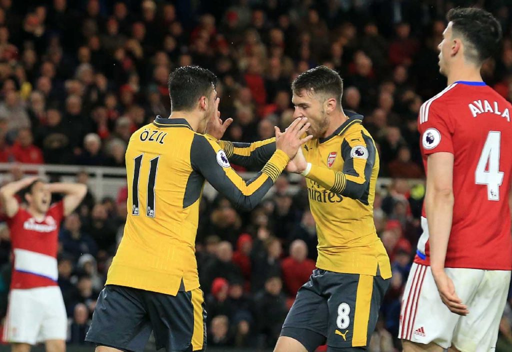 Mesut Ozil Aaron Ramsey