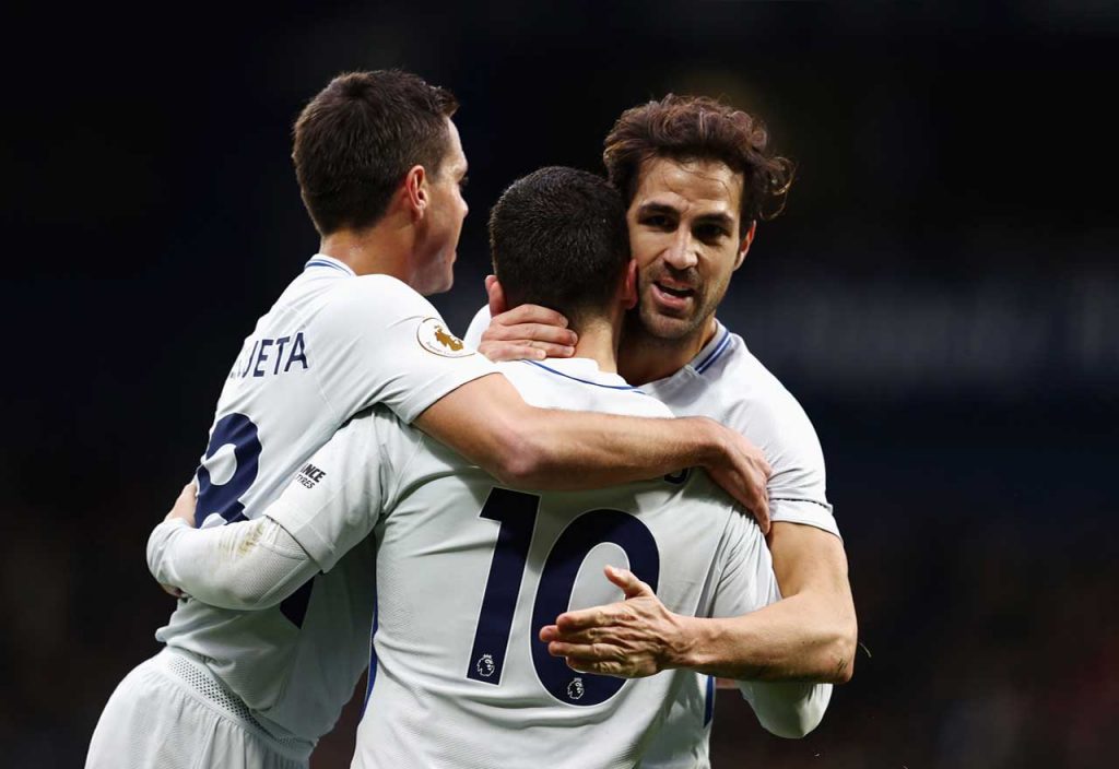 Azpilicueta Hazard Fabregas