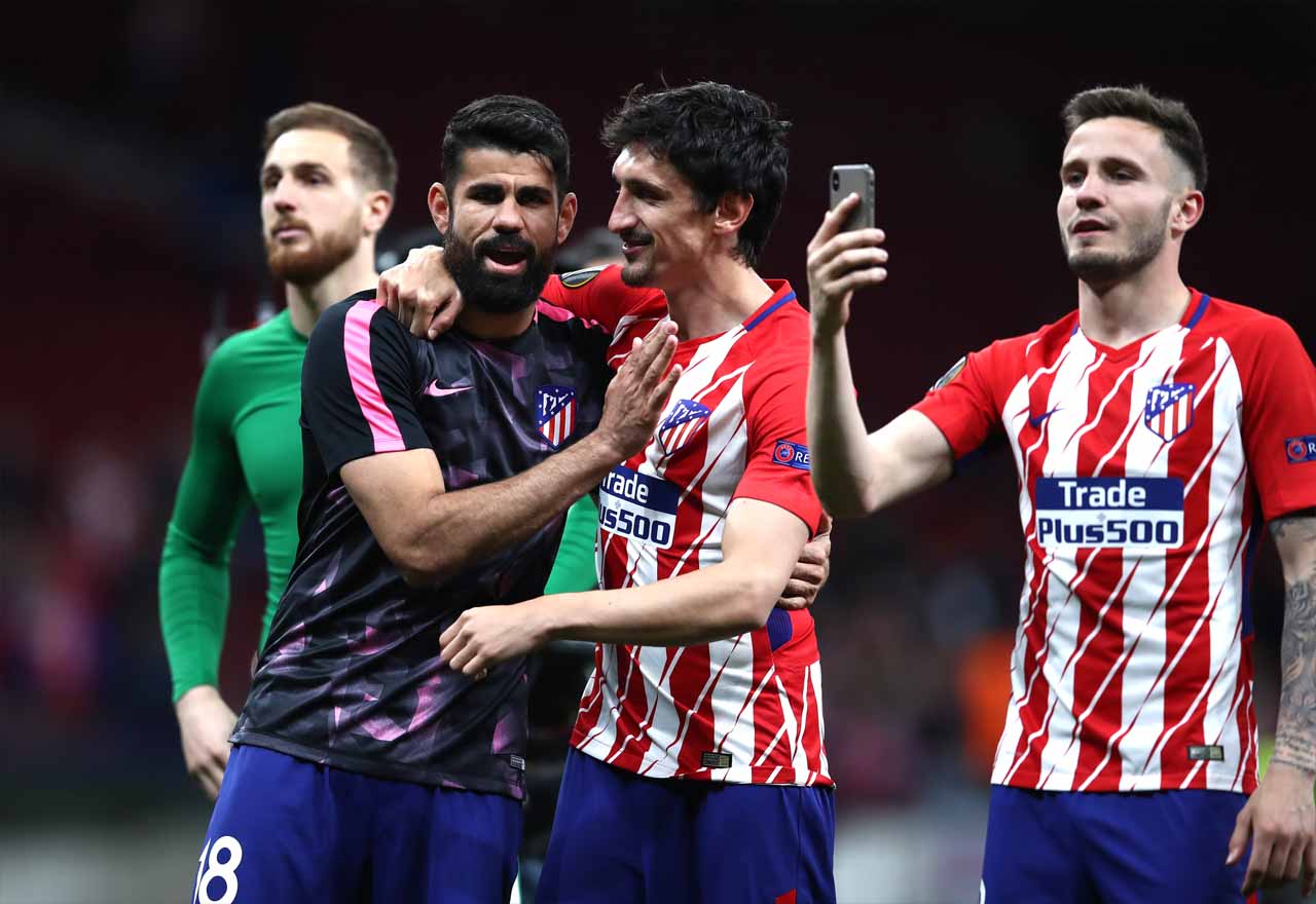Diego Costa Stefan Savic Saul Niguez