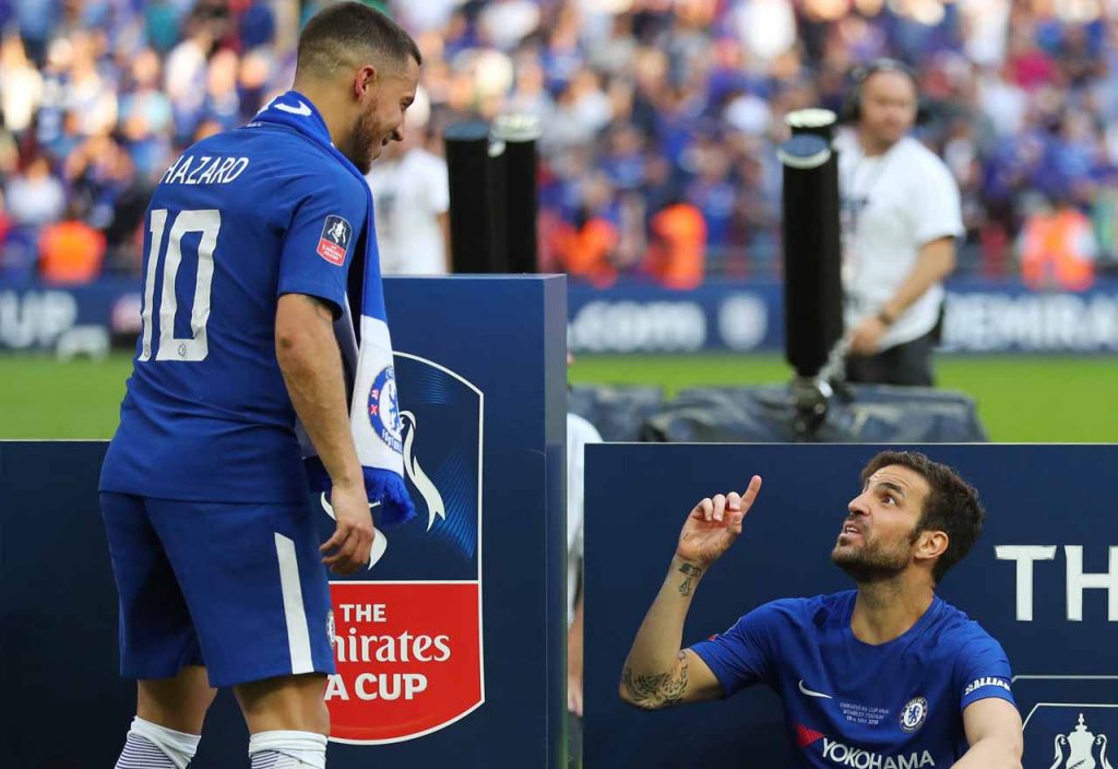 Eden Hazard Cesc Fabregas