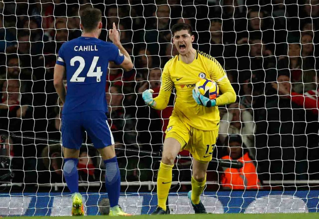 Gary Cahill Thibaut Courtois