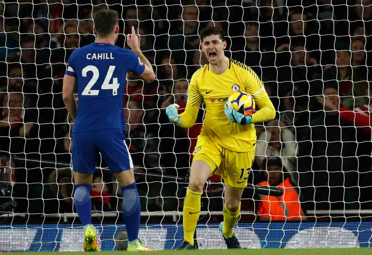 Gary Cahill Thibaut Courtois