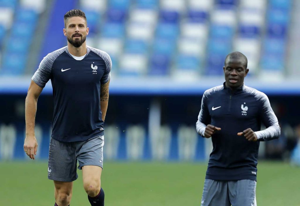 Olivier Giroud N'golo Kante