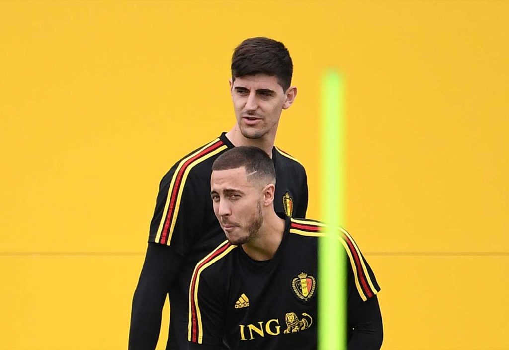 Thibaut Courtois Eden Hazard2