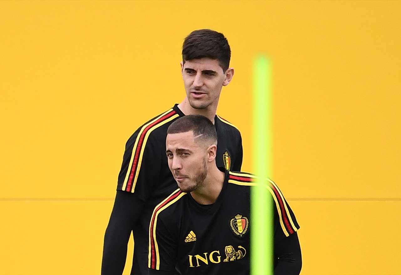 Thibaut Courtois Eden Hazard2