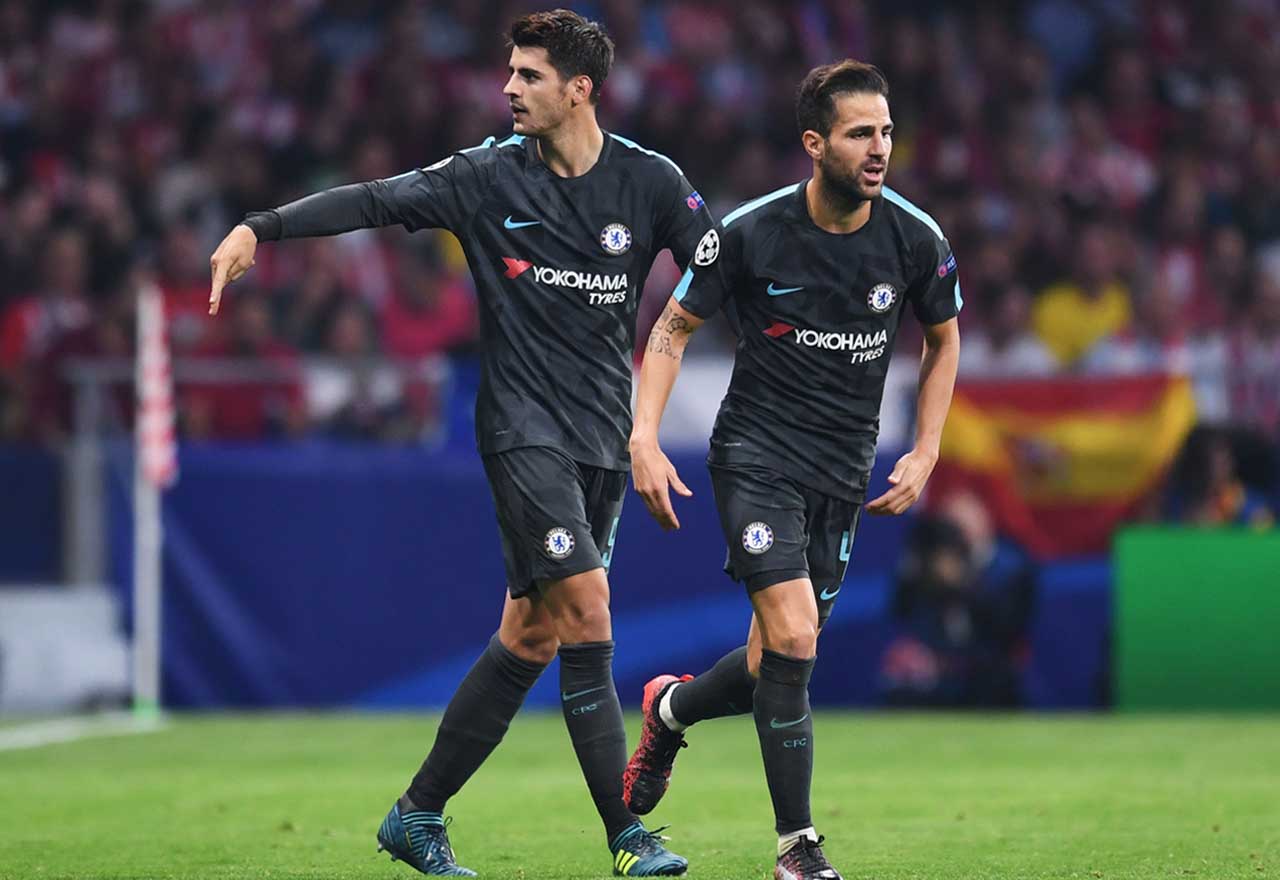 Alvaro Morata Cesc Fabregas