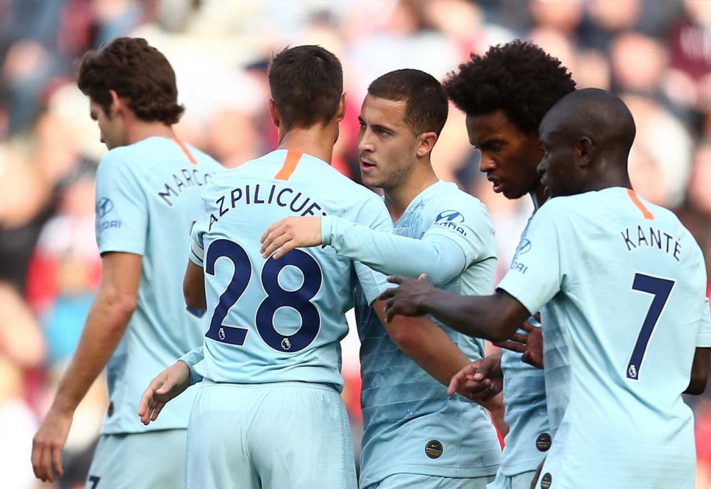 Azpilicueta Hazard Willian Kante