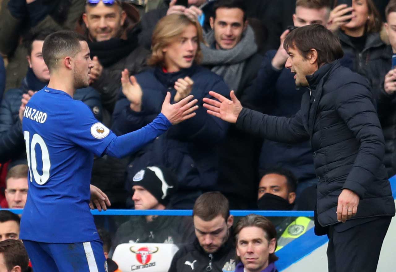 Eden Hazard Antonio Conte