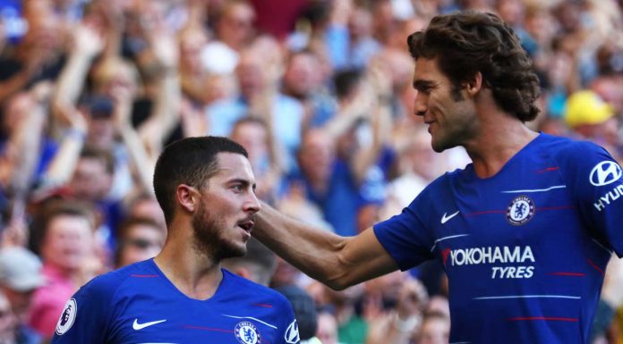 Eden Hazard Marcos Alonso