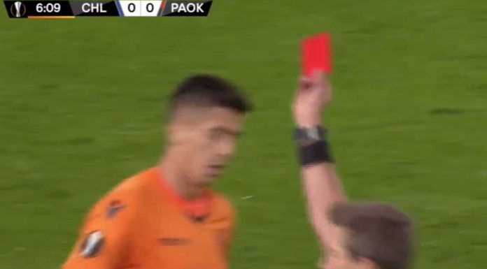 Paok Red Card
