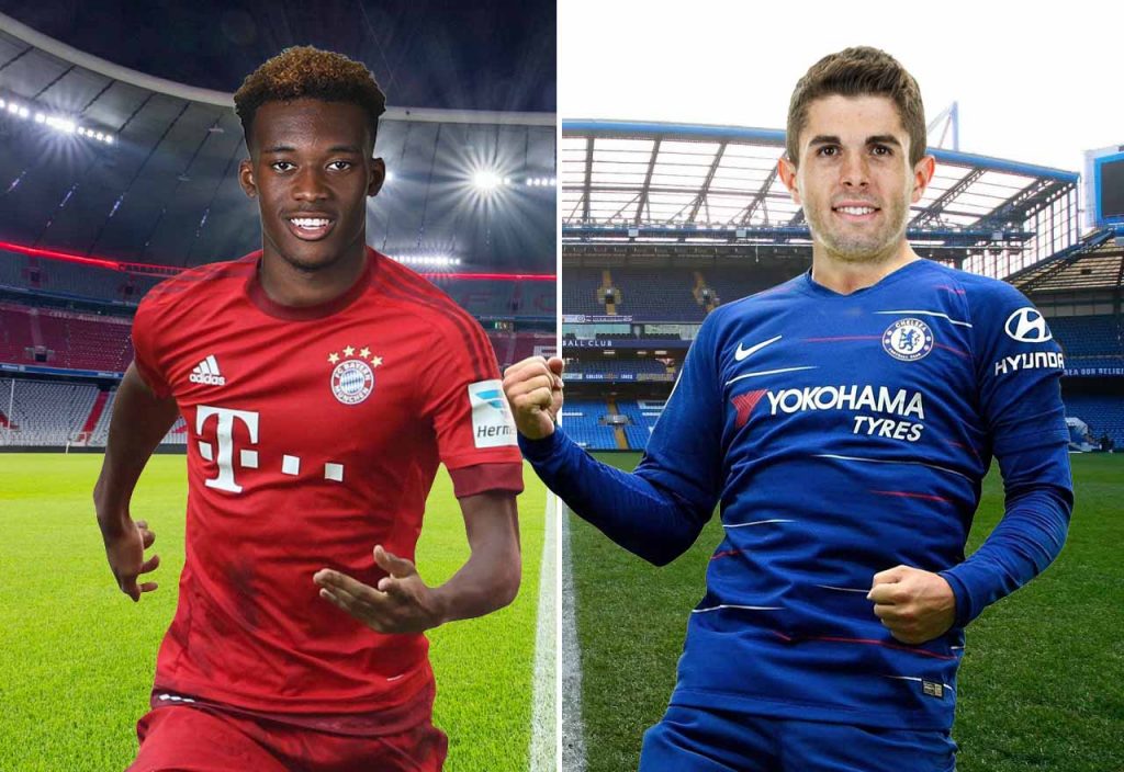 Hudson Odoi Pulisic