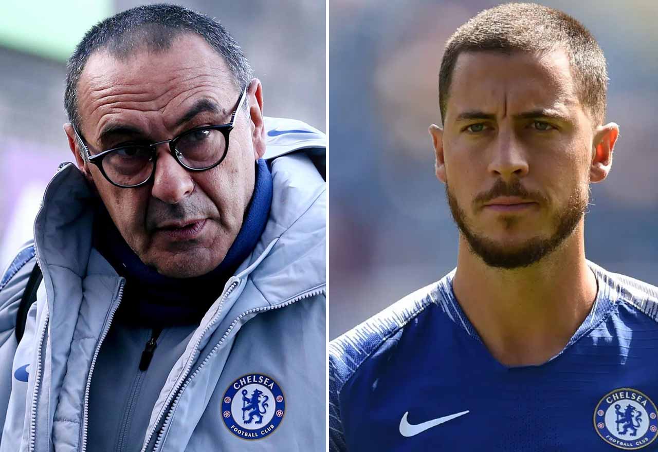 Maurizio Sarri Eden Hazard