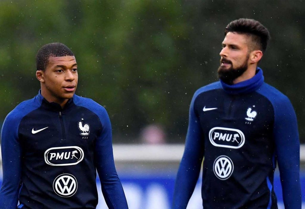 Kylian Mbappe Olivier Giroud