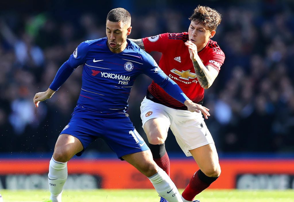 Eden Hazard And Victor Lindelof