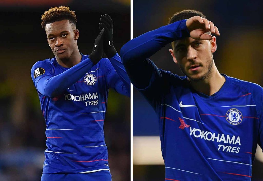 Callum Hudson Odoi Eden Hazard