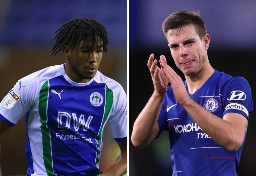 Reece James Wigan Cesar Azpilicueta