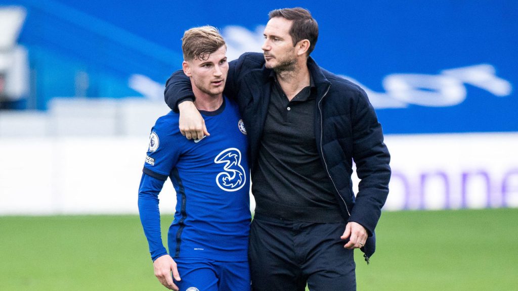 Timo Werner and Frank Lampard