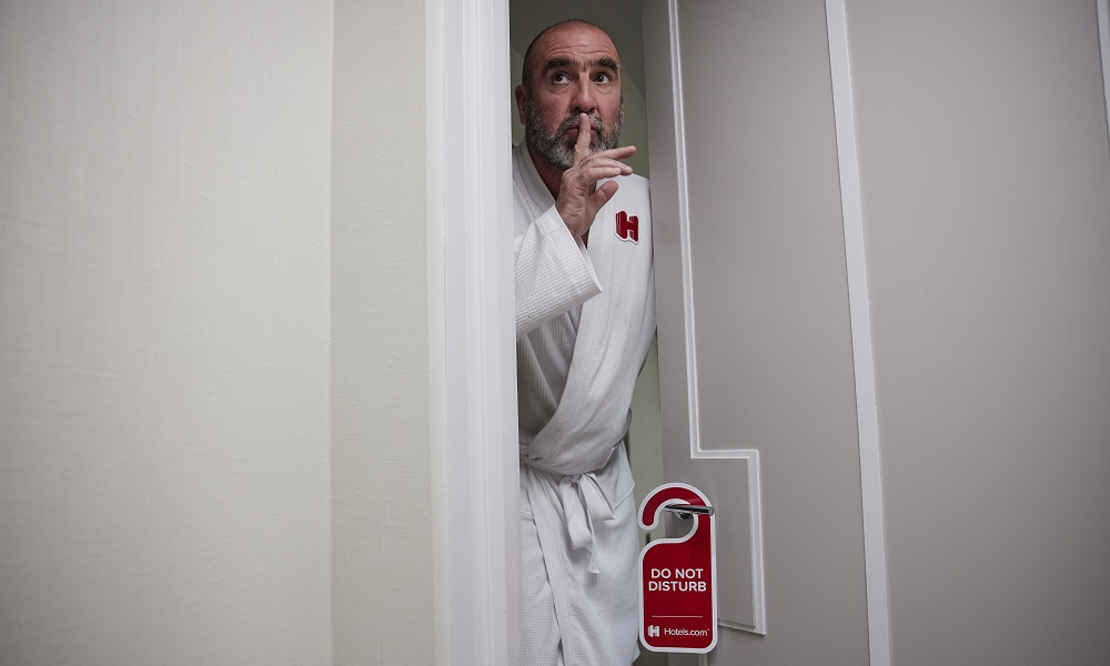 Eric Cantona Hotels.com Do Not Disturb Suite