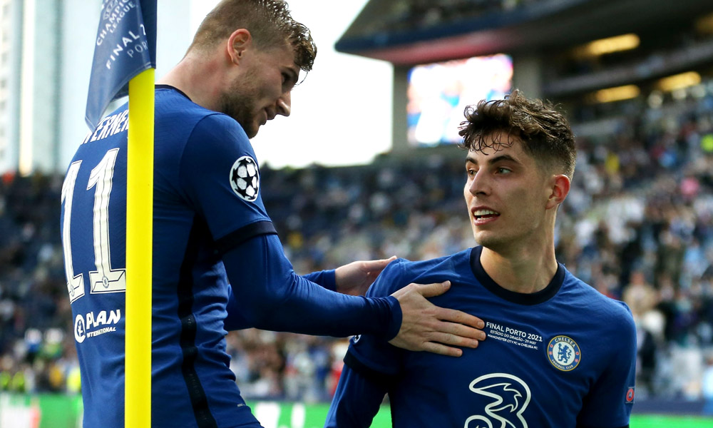 Timo Werner Kai Havertz champions league final