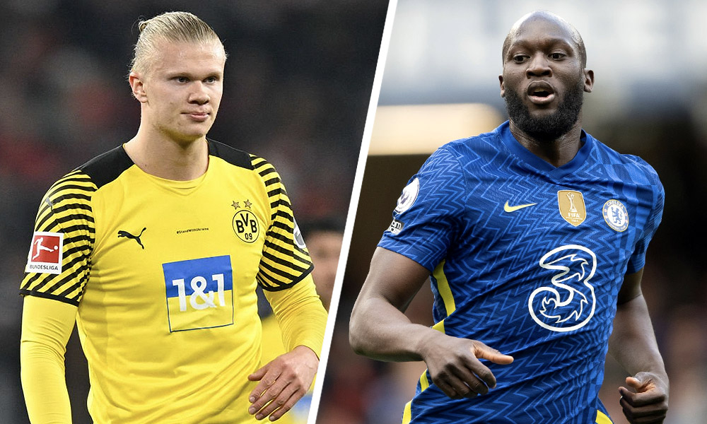 Erling Haaland Dortmund Romelu Lukaku Chelsea