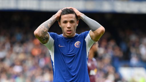 enzo fernandez chelsea fc v aston villa premier league